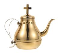 Angoily Church Teapot Communion Pot for Churches Communions Teapot Turkey Coffee Pot Golden