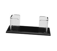 Angoily Clear Acrylic Business Card Holder Stand Vertical Desk Organizer for Business Meetings Lightweight Portable Name Card Display Rack for Office and Travel Use