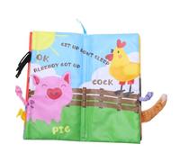 Angoily Cognitive Cloth Book Stereoscopic Farm Tails Learning for Engaging Sensory Activity Book with Images Early Childhood Education