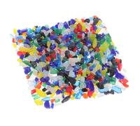 Angoily Colored Irregular Glass Blocks for Crafts and Jewelry Making Microwave Kiln Compatible Hot Melt Glass Tiles Vibrant Decorative Pieces for Picture Frames Vase Fillers and DIY Art
