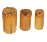 Angoily Compact Bamboo Cupping Cups Set for Facial and Body Therapy, Round Shape with Anti-Slip Finger Mold, Easy to Use Massage Supplies for Relaxation and Relief