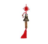 Angoily Copper Feng Shui Coins Wind Chime Chinese Knot Tassels, Five Emperor Copper Coins Pendant, Red Knot Decoration for Spring Festival, Car and Home Hanging Ornament