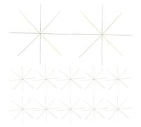 Angoily Copper Metal Snowflake Wire Forms 30Pcs Beading Wire Frames for Christmas Jewelry Making and Creative Home Decor