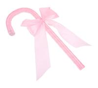 Angoily Cosplay Cane Prop, Christmas Staff Cane Costume Women Party Accessory, Xmas Wizard Staff Cosplay Prop, Plastic Staff Cane Riddler Cane Bowknot Stick
