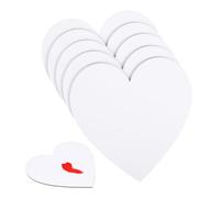 Angoily Cotton Board Heart Shape Mini Canvas Painting Oil Paint Canvas Sketchpad Artist Paper Board