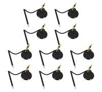 Angoily Counter Pen with Base Mount and Adhesive Chain 10Pcs for Office Bank Hotel Receptions and Retail Stores Secure Signing Workspace Solution