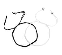 Angoily Couples Rope Bracelets Handcrafted Friendship Bracelet String 1 Pair for Boyfriend and Girlfriend Made of Comfortable Thread Rope, Not Easy to Fade, for Dates and Parties