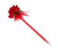 Angoily Creative Gel Ink Pen Flower Writing Pen 8.45x2.16x2.16in Functionality Ergonomic Grip Artificial Rose Flower Shape Party Favor Teacher Student