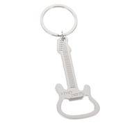 Angoily Creative Guitar Shape Bottle Opener Keychain Metal Beverage Key for Home Bar Restaurant Use Music Instrument Design for Parties Camping and Kitchen Convenient with Fine