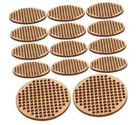 Angoily Cross Stitch Wooden Ornaments 20pcs 5cm Circle DIY Crafting Accessories for Embroidery Beginners Christmas Decorations