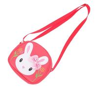 Angoily Crossbody Bag for Little with Rabbit Design, Adjustable Pu Leather Strap, Easy to Clean Mini Handbag for Family Trips and Outings