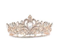 Angoily Crown Workmanship Alloy Wedding, Women Bridal Elegant Material for Fine Vintage Delicate Tiara High-grade Decor Headdress for Anniversary and Costume Party Hair