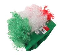 Angoily Curly Afro Wig for Soccer Fans with Stable Secure Fit, Fluffy Fiber Material, Bold Clown Costume Style, for Football Party Costume and Cosplay Events