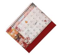 Angoily Cute Cartoon Flip Calendar Standing Desktop Decor for Home Office Monthly Planner with Ample Note Space Sturdy Design Prevents Ink Bleeding for Holidays Special Occasions