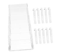 Angoily Data Cable Organizer Box Transparent Compartment Storage with Cable Ties for Efficient Cord Management Bedroom Living Room Office and More