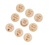 Angoily Days Newborn Photography Props Shower Photo Props Wooden Cards Birthday Memory Milestones Neutral