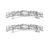 Angoily Decorative Hair Pins 2Pcs Floral Metal Clips Daisy Pattern for Women Vintage Style Hair Accessories for Special Occasions