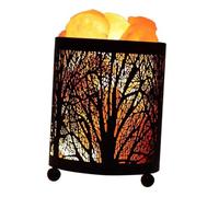 Angoily Decorative Iron Basket Night Light Himalayan Salt Aromatherapy Lamp for Bedroom Living Room UK Plug