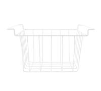 Angoily Deep Wire Freezer Basket with Hanging Handles, Small Refrigerator Storage Organizer Bin for Kitchen and Dormitory, Wire Food Storage Hanging Basket 32x22x20cm