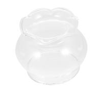 Angoily Delicate Transparent Glass Lampshade Candle Light Cover Oil Lamp Accessory for Vintage and Aromatherapy Use Durable Smooth Surface Design Home Ambiance