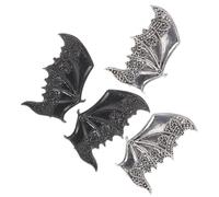 Angoily Devil Wing Clips for Costume Look and Halloween Photography 2 Pairs Halloween Hair Accessories, Zinc Alloy Bat Wing Hairpins, Easy to Put and Take