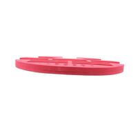 Angoily Diamond Art Storage Tray Durable Diamond Drawing Holder for Embroidery Tools Red Round Organizer for DIY Accessories Prevents Overflow Mixing Flexible Sturdy Design