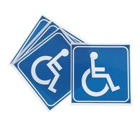 Angoily Disabled Wheelchair Symbol Stickers 4pcs 3x3 Inch PVC Waterproof Self Adhesive for Disabled People Anytime and Anywhere