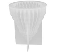 Angoily DIY Casting Candle Mold Christmas Tree Decor Silicone Mold Flexible White Christmas Tree Shaped Not Easy to Damage DIY Making