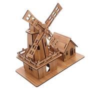 Angoily DIY Windmill Craft Model Kit House Building Puzzle Science Experiment Material for Classroom Family Creative Engineering Play Educational Assembly