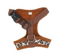 Angoily Dog Chest Harness Adjustable Canvas Leopard Print Xs Lightweight Puppy Vest Harness for Walking Training Small Dogs