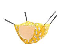 Angoily Double Layer Cat Hammock Bed for Cage Adjustable Hanging Cat Bed Soft Cloth Material Providing a Cozy Sleeping Space Easy to Install and Small Pets