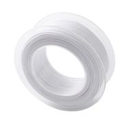 Angoily Double-Sided White Polyester Balloon Ribbon Roll Lightweight Silk Ribbon for Cake Baking Flower Wrapping Craft Decorations