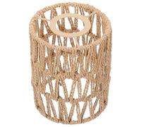 Angoily Drum Lamp Shades Woven Seagrass Small Boho Lamp Shades Rattan Lamp Shade Replacement Cylinder Woven Lampshade for Floor Lamps, Pendant Light, Chandelier, Wall Sconces Light Fixture