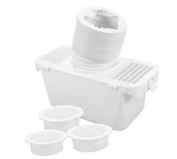 Angoily Dryer Vent Connector Kit with Lint Trap and Wall Plate, Tumble Dryer Exhaust Hose Replacement for Indoor Use, Quick Connect Vent Hose Accessory for Drying Machines