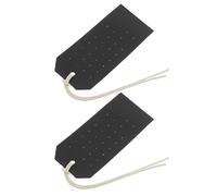 Angoily Earring Display Holder Unique Earring Organizer Stand Fake Leather 2pcs Black with Double Sided Design Jewellery Display for Selling for Home and Travel