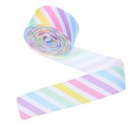 Angoily Easter Ribbon Stripes Wide Polyester Craft for Basket Bouquet Decor Spring Present Wrapping