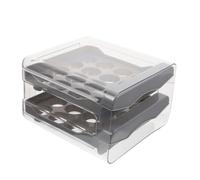 Angoily Egg Carton Compartments Multi-function Egg Tray for Refrigerator Kitchen Storage Box