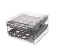 Angoily Egg Carton Egg Tray Thickened Wear-resistant Refrigerator Household Kitchen Storage Box for Organization