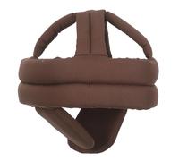 Angoily Elderly Fall Protection Safety Cap with Brown Earmuffs, Soft Head Protector Hat for Seniors, Warm Protective Headgear for Elderly Women Preventing Head Injuries