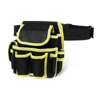 Angoily Electrician Tool Belt Pouch Oxford Cloth Electrical Tool Bag Yellow Work Waist Storage Organizer for Electricians