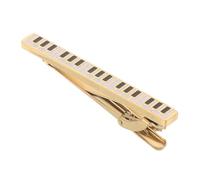 Angoily Elegant Piano Key Tie Clip for Men Titanium Steel Music-themed Necktie Bar Unique Stainless Steel Design for Formal Wear Weddings Business Attire and Stylish Accessory