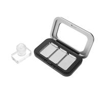 Angoily Empty Eyeshadow Palette with Magnetic System and Pressing Plate, Travel Cosmetic Storage Case for Blush and Eyeshadow Refills