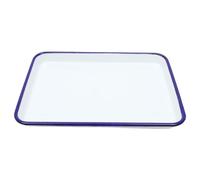 Angoily Enamel Bake Pan Rectangular Roasting Tray for Oven with Fast Heat Transfer and Reusable Sturdy Enamel Material Suitable for Baking, Cooking, and Serving in Kitchen