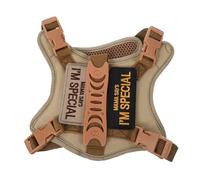 Angoily Escape Adjustable Cat Vest Harness and Leash Padded Khaki Tactical Pet Walking Vest with Embroidered Patches Comfortable Soft Fit for Cats and Small Dogs Outdoor Travel