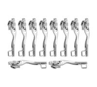 Angoily Explosion Proof Double Layer Zipper Pulls 5 Pairs Metal Replacement for Luggage Quick and Convenient Installation Suitable for Suitcases and Travel Bags