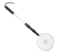 Angoily Extendable Egg Collecting Basket with Anti-Slip Handle - Stainless Steel Chicken Coop Grabber Tool for Poultry Nest and Farm Use, Portable Egg Retriever for Seniors