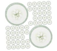 Angoily Eye Care Pads Hydrating and Soothing Skincare Non-woven Fabric 200pcs Gentle and Creative Eye Patches with Cucumber Print for Home Use