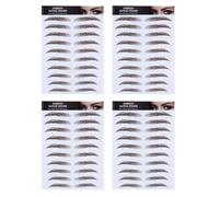 Angoily Eyebrow Stickers Made of Water Transfer Paper in Brown Hair-like 6d 4pcs Waterproof and Not Easy to Fall for Natural Makeup and Daily Use