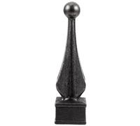 Angoily Fence Finials Galvanized Cast Iron Fence Finials Fence Post Caps Lamp Finial Cap Knob Fence Topper Cover for Iron Pile Fence Yard Garden Lawn Decor