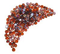 Angoily Fire Pit Glass Beads for Floral Arrangements 16-19Mm Decorative Glass Stones 1Kg Bag for Flowerpot Stone Decors Aquarium Landscaping